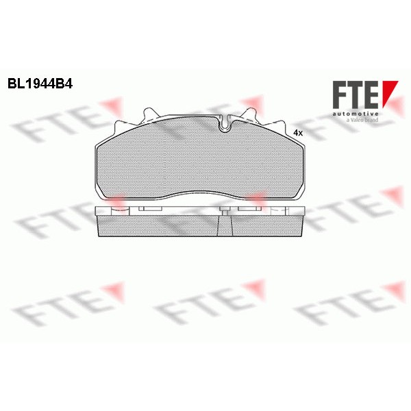 Слика на Комплет феродо, дискови кочници FTE BL1944B4