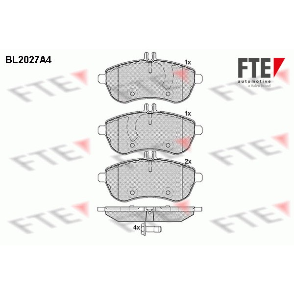 Слика на комплет феродо, дискови кочници FTE BL2027A4 за Mercedes C-class Estate (s204) C 320 CDI (204.222) - 224 коњи дизел