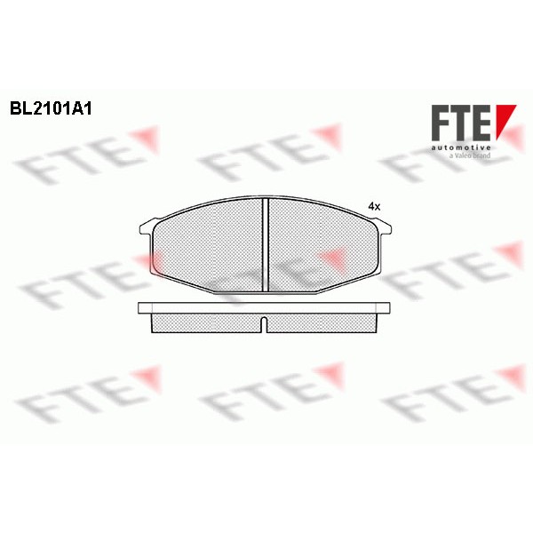 Слика на Комплет феродо, дискови кочници FTE BL2101A1