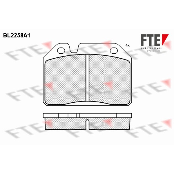 Слика на Комплет феродо, дискови кочници FTE BL2258A1