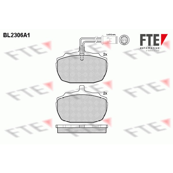 Слика на Комплет феродо, дискови кочници FTE BL2306A1