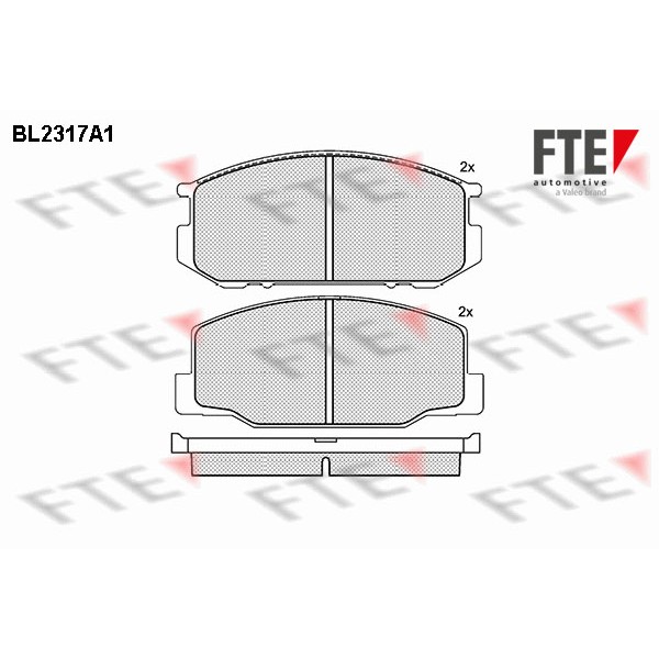 Слика на Комплет феродо, дискови кочници FTE BL2317A1