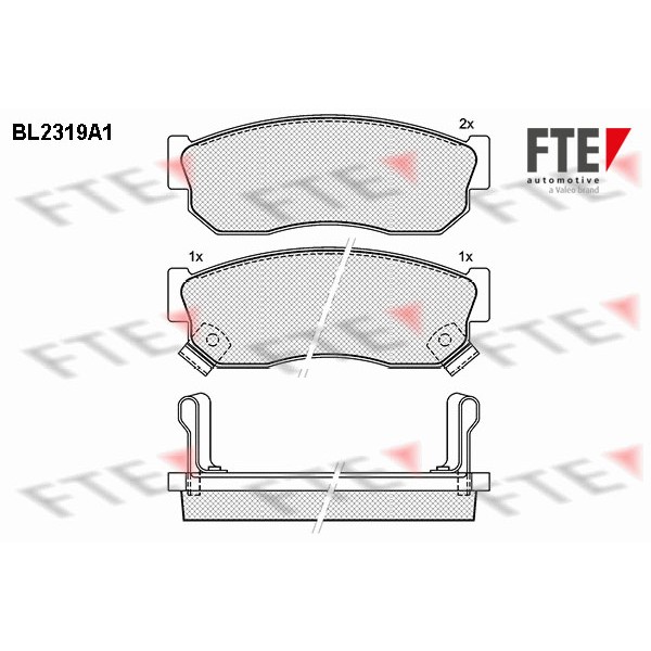 Слика на Комплет феродо, дискови кочници FTE BL2319A1