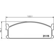 Слика 2 $на Комплет феродо, дискови кочници HELLA 8DB 355 006-131