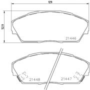 Слика 2 $на Комплет феродо, дискови кочници HELLA 8DB 355 006-301