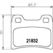 Слика 2 на комплет феродо, дискови кочници HELLA 8DB 355 008-151