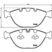 Слика 2 $на Комплет феродо, дискови кочници HELLA 8DB 355 009-921