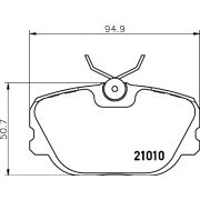 Слика 2 на комплет феродо, дискови кочници HELLA 8DB 355 017-941