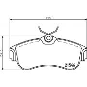 Слика 2 на комплет феродо, дискови кочници HELLA 8DB 355 018-011