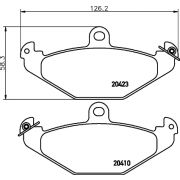 Слика 2 на комплет феродо, дискови кочници HELLA 8DB 355 019-191