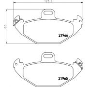 Слика 2 на комплет феродо, дискови кочници HELLA 8DB 355 019-351