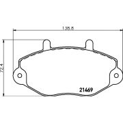 Слика 2 $на Комплет феродо, дискови кочници HELLA 8DB 355 019-381