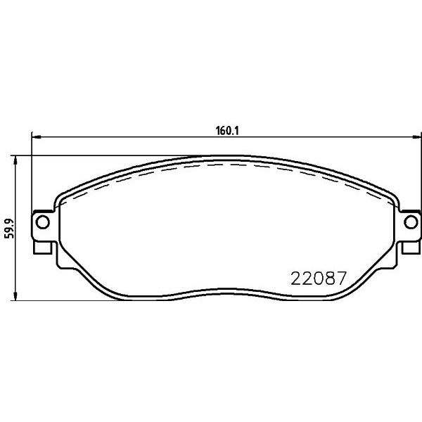 Слика на Комплет феродо, дискови кочници HELLA 8DB 355 021-891