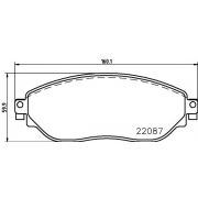 Слика 1 $на Комплет феродо, дискови кочници HELLA 8DB 355 021-891