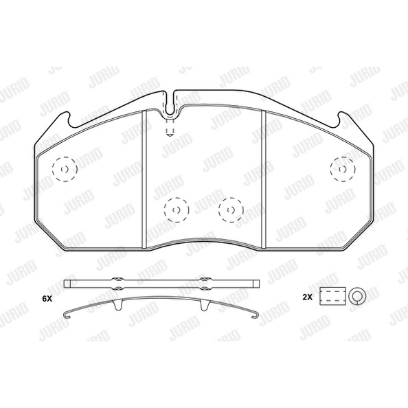 Слика на комплет феродо, дискови кочници JURID 2903005390 за BMW Alpina B3 Coupe (E92) 3.0 на всичките колела - 400 коњи бензин