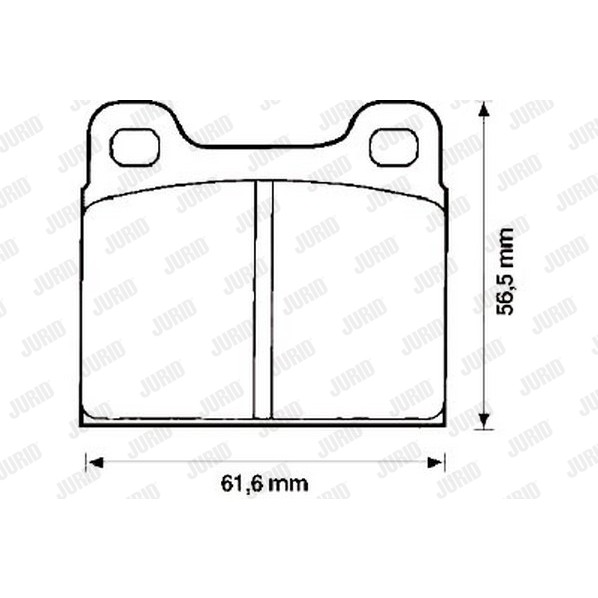 Слика на комплет феродо, дискови кочници JURID 571213J за VW Polo 2 Coupe (86c,80) 1.3 - 75 коњи бензин