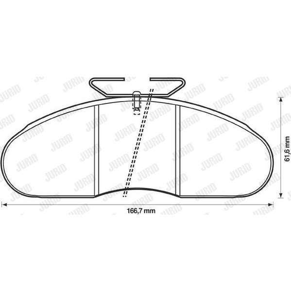 Слика на комплет феродо, дискови кочници JURID 571368J за камион MAN SG SG 242,SG 292 - 305 коњи дизел