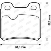 Слика 2 на комплет феродо, дискови кочници JURID 571407J