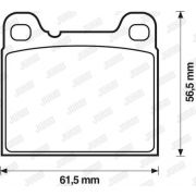 Слика 2 на комплет феродо, дискови кочници JURID 571417J