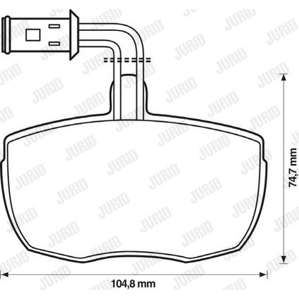 Слика на комплет феродо, дискови кочници JURID 571444J за камион Iveco Daily 1 Platform 30-8 (10011131, 10011132, 10011231, 10011232, 10011237...) - 72 коњи дизел