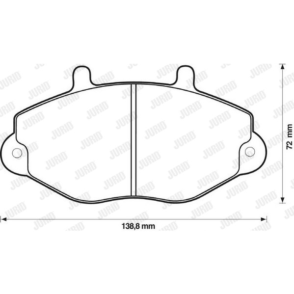 Слика на комплет феродо, дискови кочници JURID 571746J за Ford Transit BUS (E) 1991 2.0 i (EBL, EDL, EGL, ESS, EUS) - 98 коњи бензин