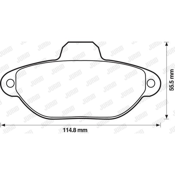 Слика на комплет феродо, дискови кочници JURID 571749J за Fiat Cinquecento 170 0.9 i.e. (170AC) - 41 коњи бензин