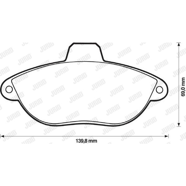 Слика на комплет феродо, дискови кочници JURID 571843J за Citroen Dispatch U6U 2.0 HDi 110 - 109 коњи дизел