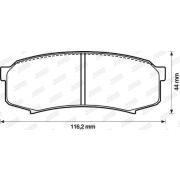 Слика 2 на комплет феродо, дискови кочници JURID 572245J