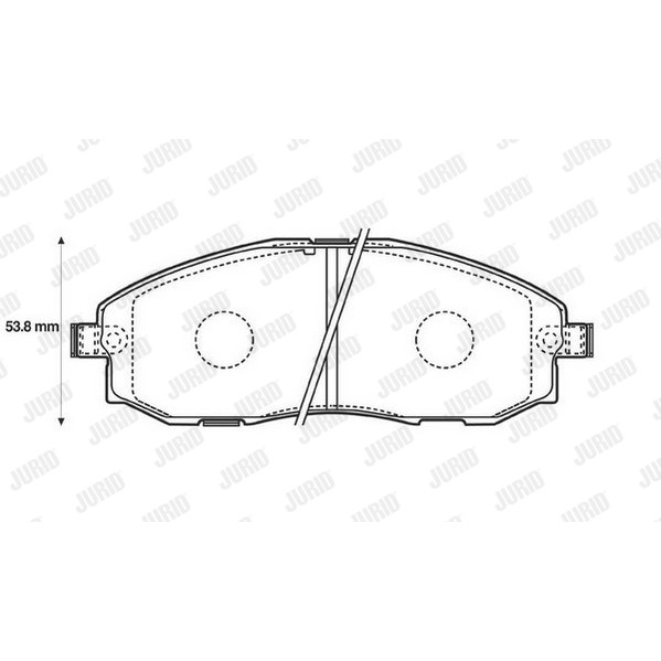 Слика на комплет феродо, дискови кочници JURID 572442J за Hyundai H 200 BUS (KMF) 2.4 - 135 коњи бензин