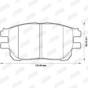 Слика 2 $на Комплет феродо, дискови кочници JURID 572554J