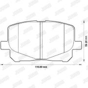Слика 2 $на Комплет феродо, дискови кочници JURID 572563J