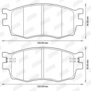 Слика 2 $на Комплет феродо, дискови кочници JURID 572593J