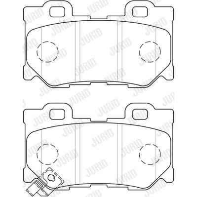 Слика на комплет феродо, дискови кочници JURID 572659J за Infiniti Q50 50 Hybrid AWD - 364 коњи бензин/ електро