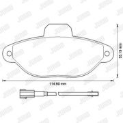 Слика 2 на комплет феродо, дискови кочници JURID 573267J