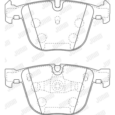 Слика на комплет феродо, дискови кочници JURID 573271J за BMW 7 Series F 740 i - 320 коњи бензин