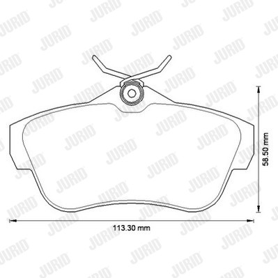 Слика на комплет феродо, дискови кочници JURID 573281J за Peugeot Expert Tepee (VF3V) 1.6 HDi 90 8V - 90 коњи дизел