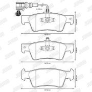 Слика 1 на комплет феродо, дискови кочници JURID 573303J