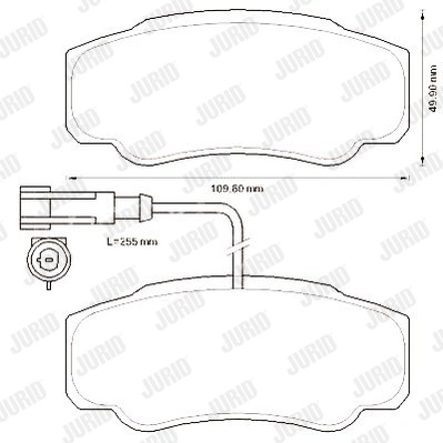 Слика на комплет феродо, дискови кочници JURID 573318J за камион Renault Maxity 110.28 - 110 коњи дизел