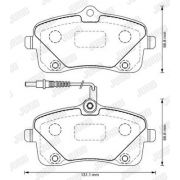 Слика 2 на комплет феродо, дискови кочници JURID 573382J