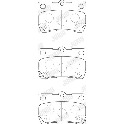 Слика на комплет феродо, дискови кочници JURID 573393J за Lexus GS Saloon (GWS,GRS,UZS) 430 - 283 коњи бензин