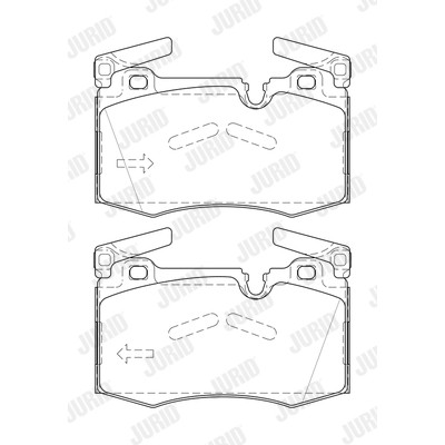 Слика на комплет феродо, дискови кочници JURID 573423J за Mini Convertible (R57) Cooper S - 200 коњи бензин