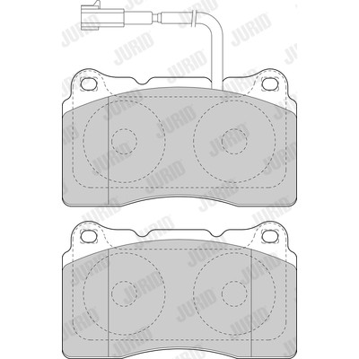 Слика на комплет феродо, дискови кочници JURID 573637J за Alfa Romeo 159 Sedan 3.2 JTS Q4 - 260 коњи бензин