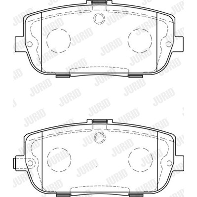 Слика на Комплет феродо, дискови кочници JURID 573640J