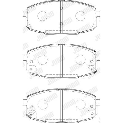 Слика на комплет феродо, дискови кочници JURID 573730J за Kia Pro Cee\'d (ED) 1.6 CVVT - 125 коњи бензин