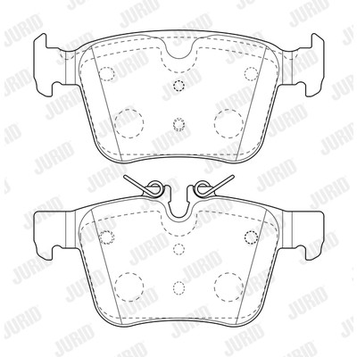 Слика на комплет феродо, дискови кочници JURID 573772J за Jaguar XE (x760) 5.0 SVO PROJECT 8 - 600 коњи бензин