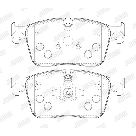 Слика на Комплет феродо, дискови кочници JURID 573822J