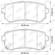 Слика 2 на комплет феродо, дискови кочници JURID White Low Dust 572590JC