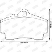 Слика 2 на комплет феродо, дискови кочници JURID White Low Dust 573229JC