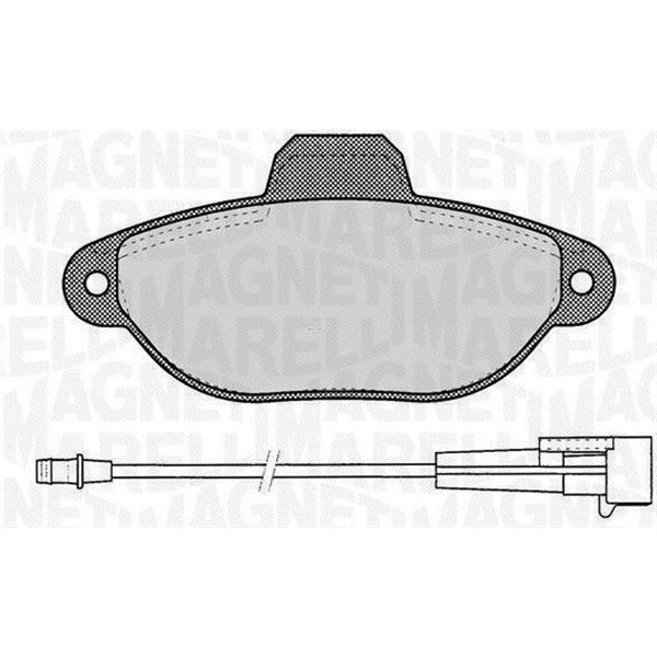 Слика на комплет феродо, дискови кочници MAGNETI MARELLI 363916060218 за Fiat Cinquecento 170 1.1 Sporting (170AH) - 54 коњи бензин