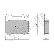 Слика 1 на комплет феродо, дискови кочници METELLI 22-0092-1